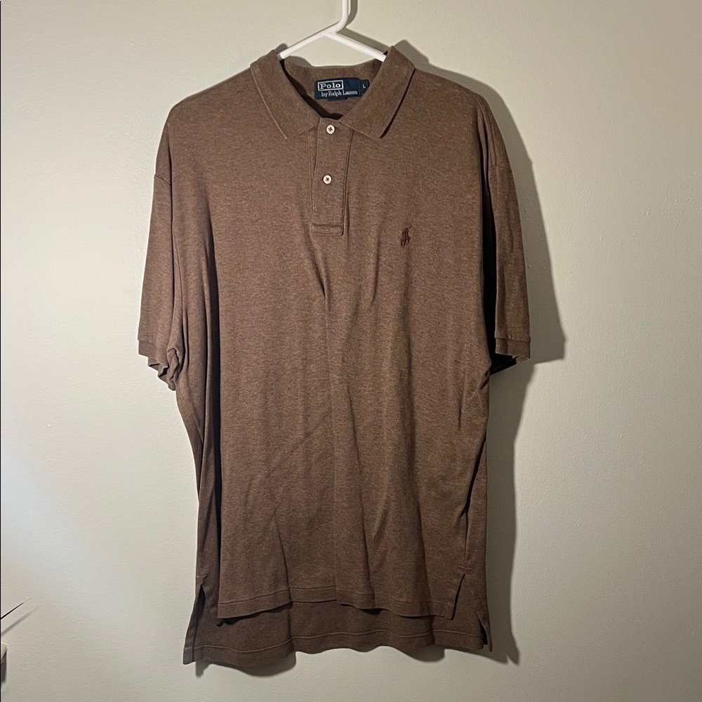 Polo by Ralph Lauren Men's Classic Brown Polo Shirt
